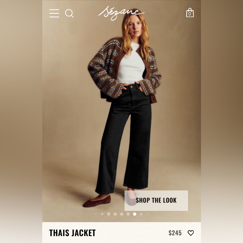 Sezane Thais Jacket Size Medium - Picture 3 of 10